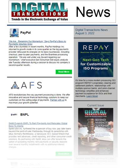 PayPal Regaining its Momentum; Pay Rent with Splitit; North American Banking Adds Real-Time Payments