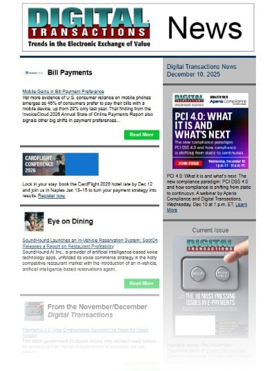 Mobile’s Big Bill Pay Gains; Eye on Dining; The ‘Year of Machine Deception’