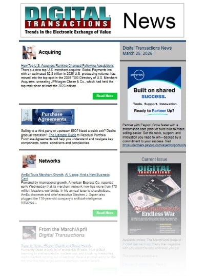 Top Acquiring Ranking Moves; AmEx Touts 170 Million Locations; Ixopay, Zip Take on Agentic Trust