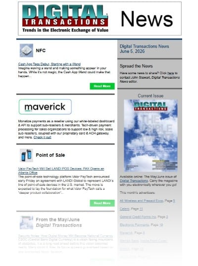 Cash App Wand with NFC Launches; Valor PayTech Picks up LANDI; Plus Weekly Recap